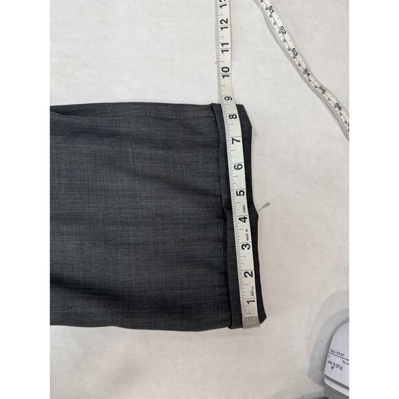 Perry Ellis Men's Dress Pants Trousers Gray Pleated Straight Men's Size 34 * 32 - Picture 6 of 9